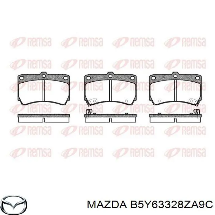Pastillas de freno delanteras Mazda 323 BA