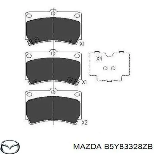 Pastillas de freno delanteras Mazda 323 BA