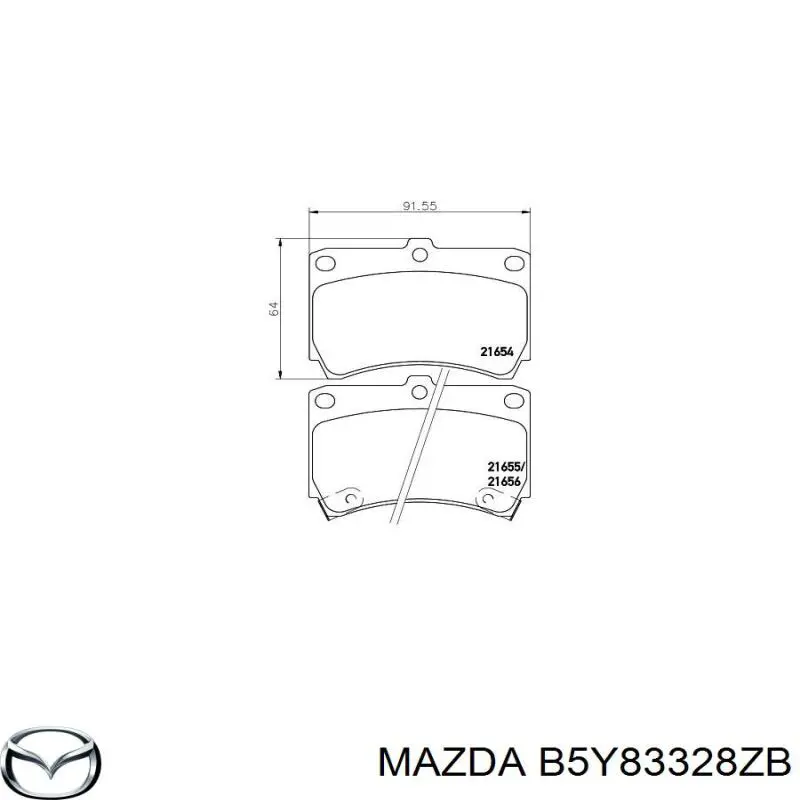 Pastillas de freno delanteras Mazda 323 BA