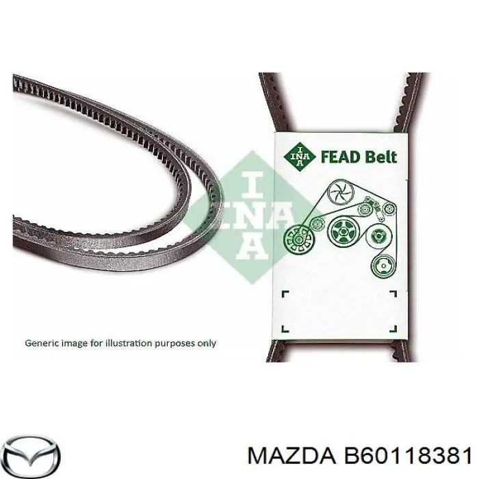 B60118381 Mazda correa trapezoidal