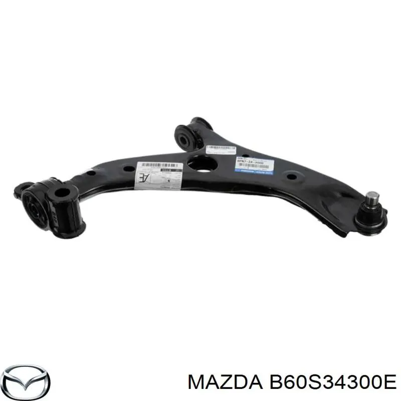 B60S34300E Mazda barra oscilante, suspensión de ruedas delantera, inferior derecha