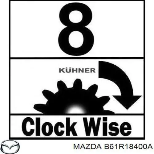 B61R18400A Mazda Motor de arranque