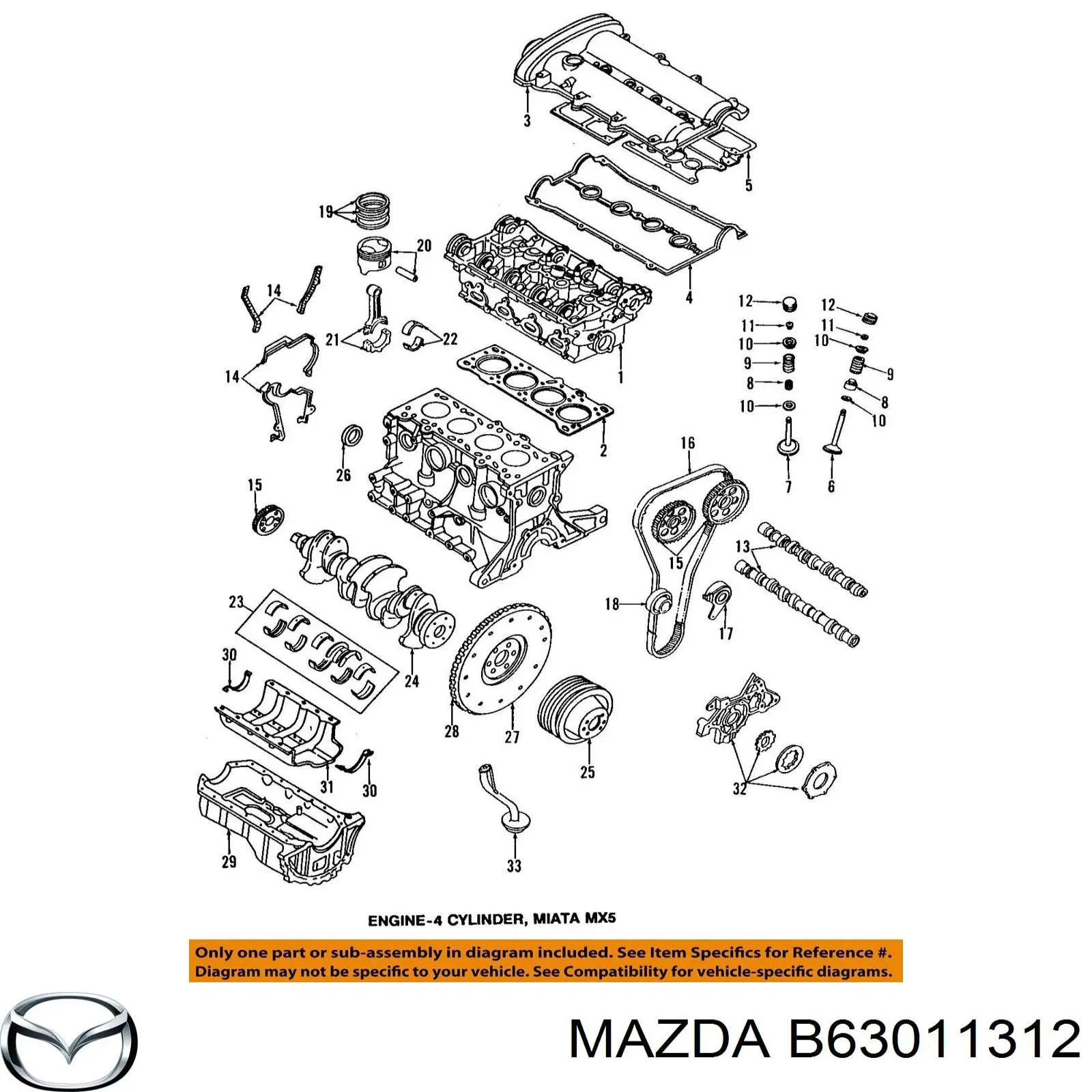 Anillo retén, cigüeñal para Mazda Xedos (CA)