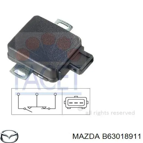 Sensor, posición mariposa Mazda B63018911 precio, desde 36,57 EUR