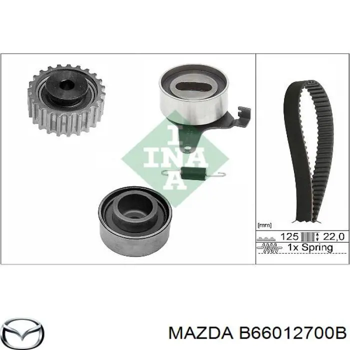 Rodillo, cadena de distribución Mazda 323 BG