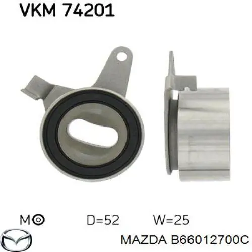 B660-12-700C Mazda rodillo, cadena de distribución