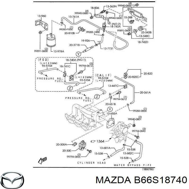 B66S18740 Mazda