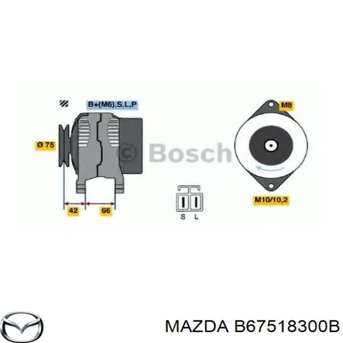 B67518300B Mazda