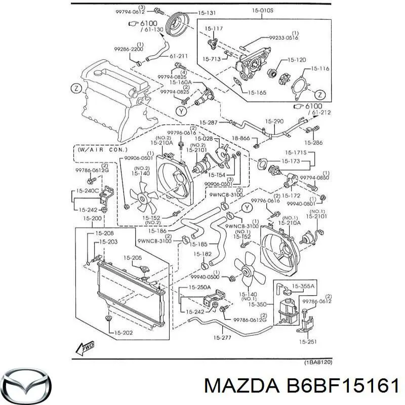 B6BF15161 Mazda