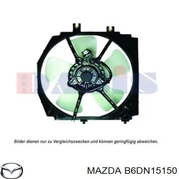B6DN15150 Mazda motor ventilador del radiador