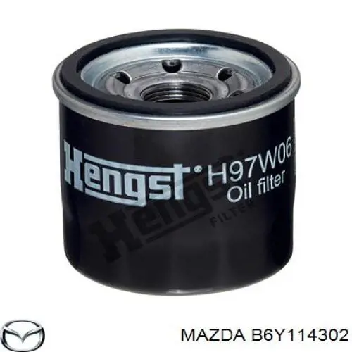 B6Y114302 Mazda filtro de aceite