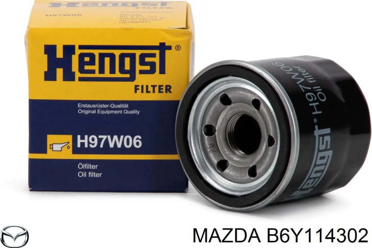 Filtro de aceite B6Y114302 Mazda