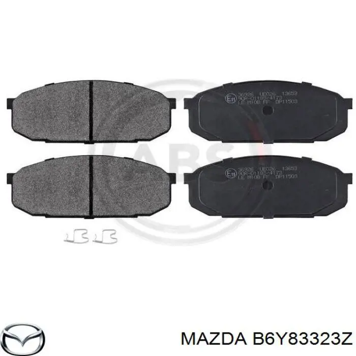 B6Y83323Z Mazda pastillas de freno delanteras