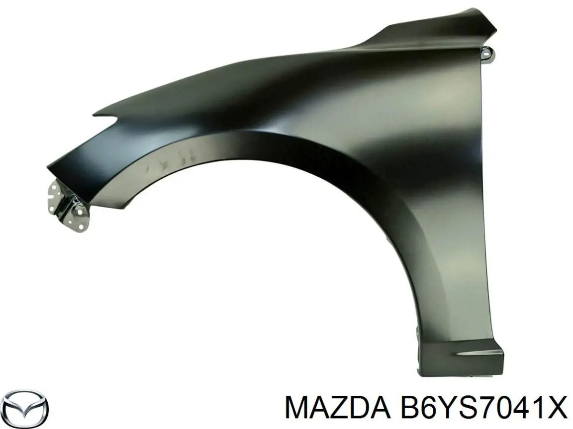 Guardabarros trasero derecho para Mazda 3 (BM, BN)