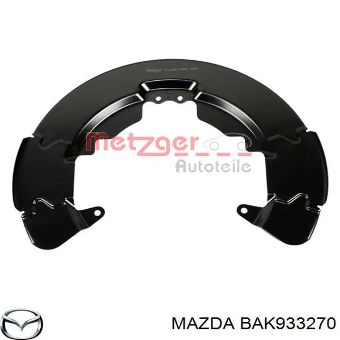 Chapa protectora contra salpicaduras, disco de freno delantero derecho para Mazda 5 (CR)