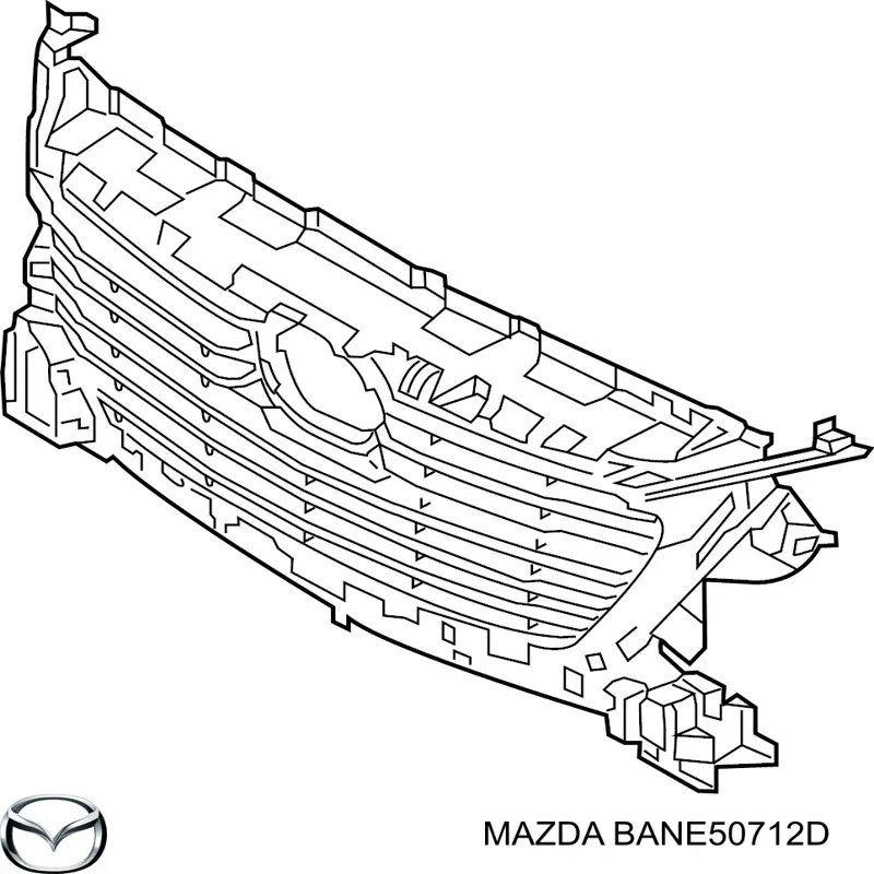 BANE50712D Mazda panal de radiador