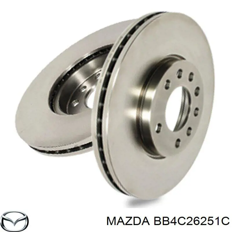 Disco de freno trasero Mazda 323 BG