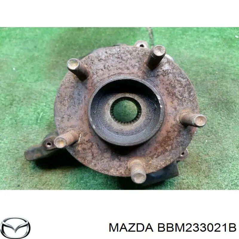 BBM233021B Mazda muñón del eje, suspensión de rueda, delantero derecho