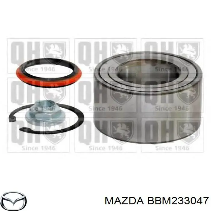 Cojinete de rueda delantero BBM233047 Mazda