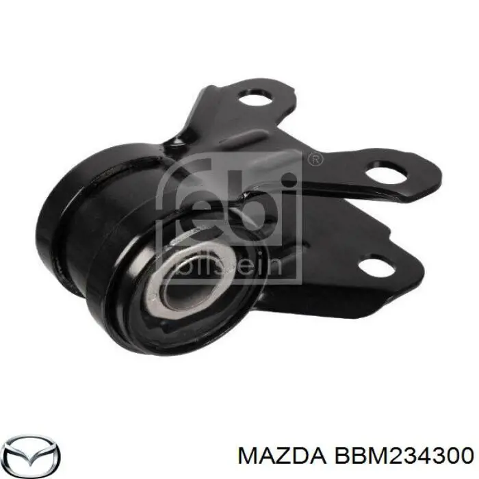 BBM234300 Mazda barra oscilante, suspensión de ruedas delantera, inferior derecha