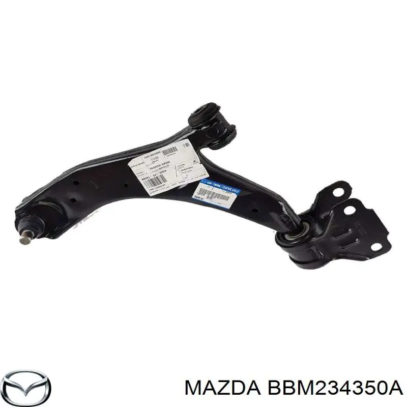 BBM234350A Mazda barra oscilante, suspensión de ruedas delantera, inferior izquierda