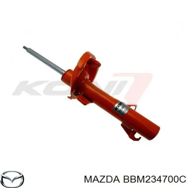 Amortiguador delantero derecho BBM234700C Mazda