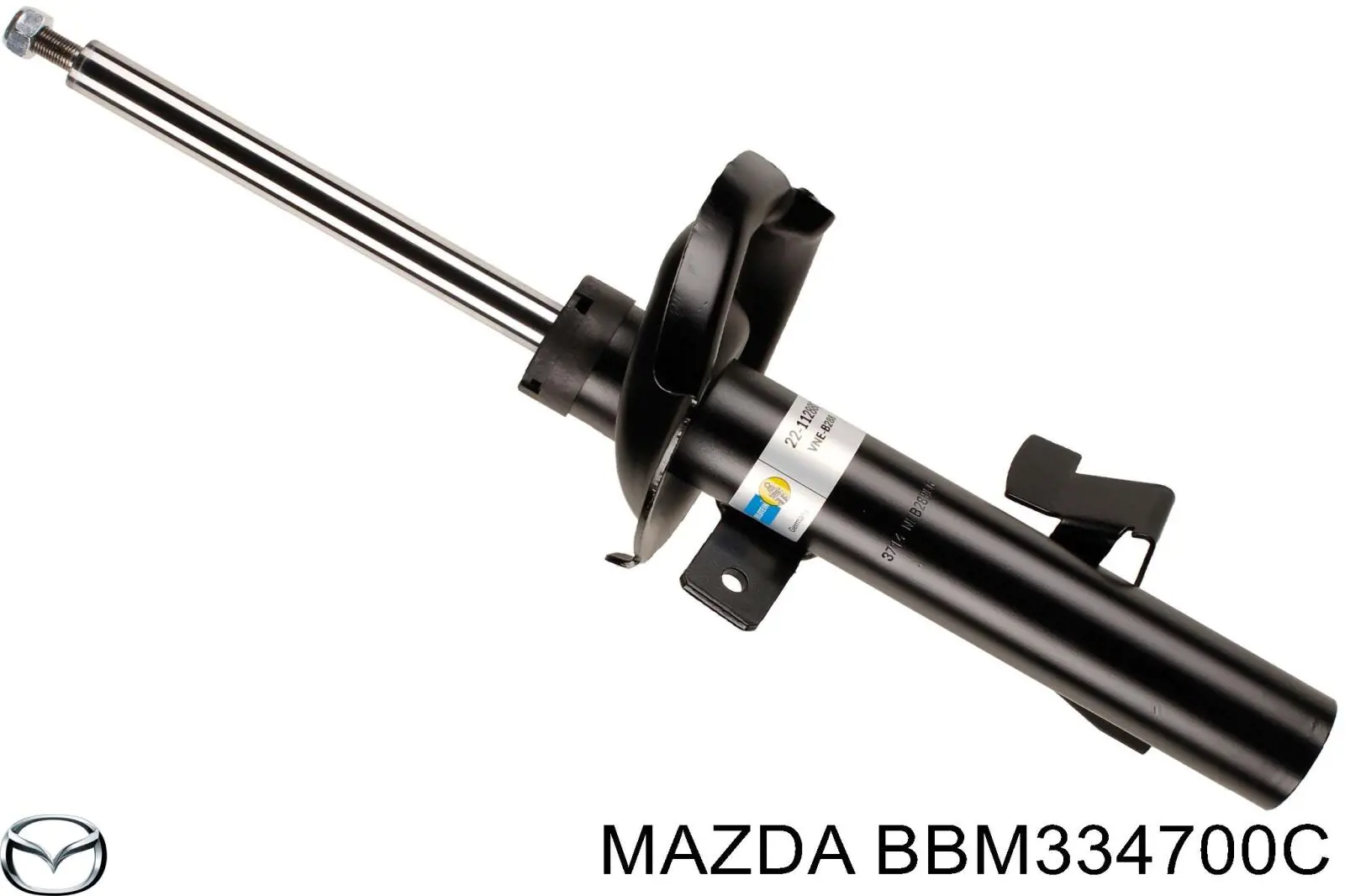 BBM334700C Mazda amortiguador delantero derecho