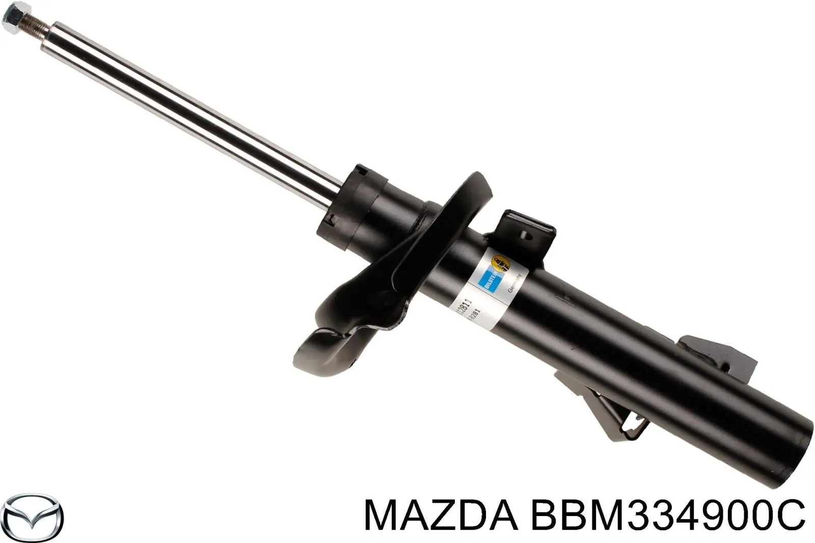 BBM334900C Mazda amortiguador delantero izquierdo