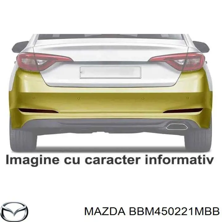 BBM450221MBB Mazda Defensa trasero