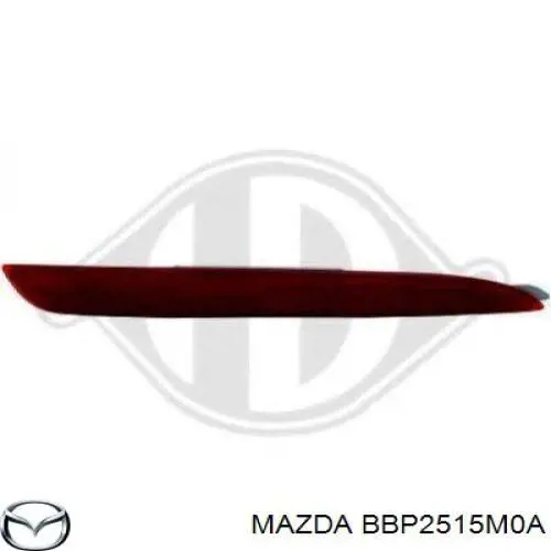 Comprar BBP2515M0A Mazda Reflector trasero izquierdo del parachoques