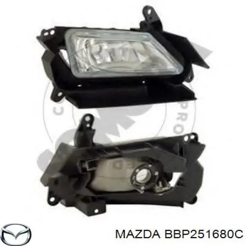 Luz antiniebla derecha para Mazda 3 (BL)