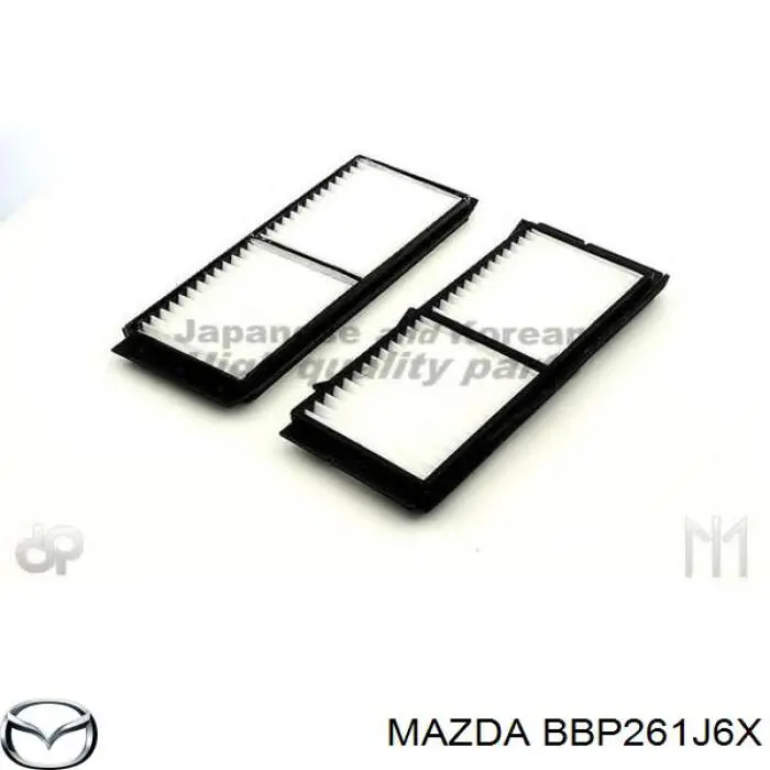 Filtro de habitáculo BBP261J6X Mazda