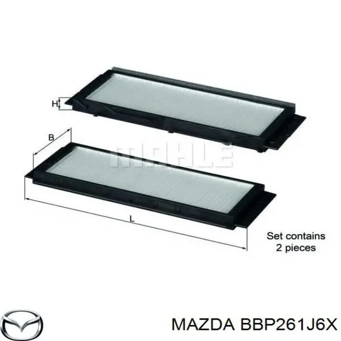 BBP261J6X Mazda Filtro antipolen
