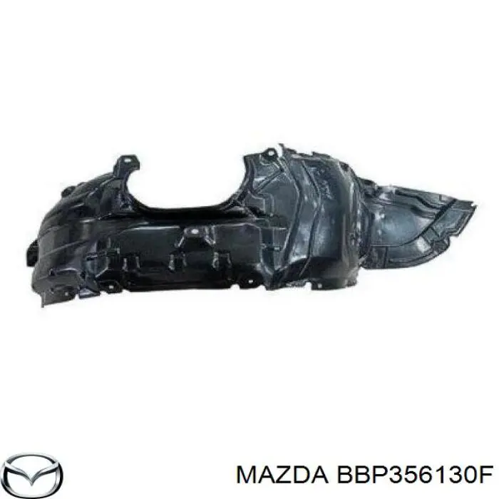 Guardabarros interior, aleta delantera, derecho para Mazda 3 (BL)