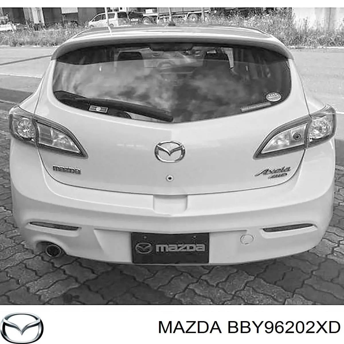 BBY96202XD Mazda puerta trasera de maletero (3/5a puerta trasera)