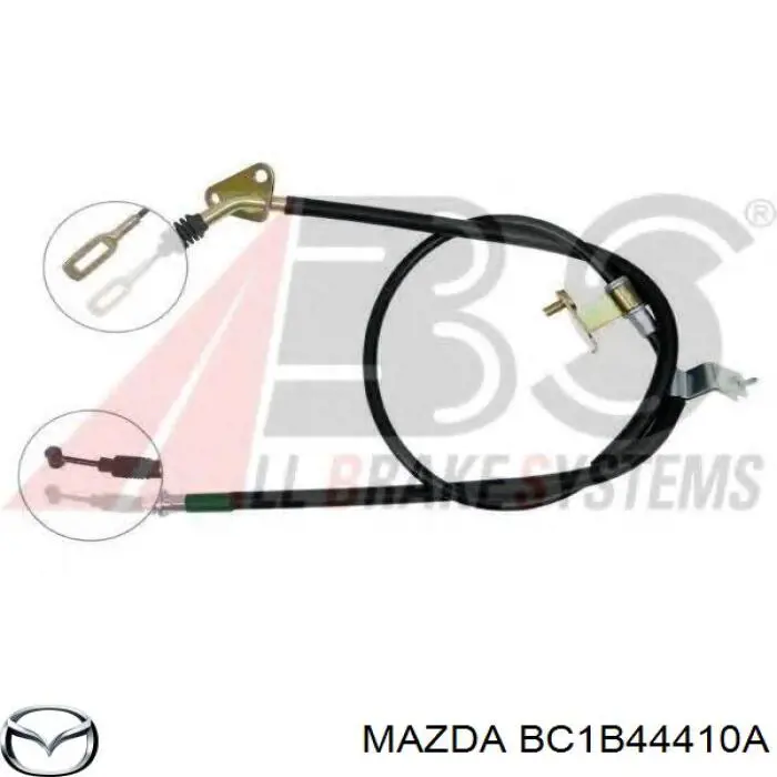 Comprar BC1B44410A Mazda Cable de freno de mano trasero derecho