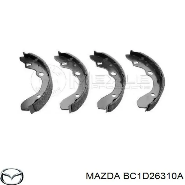 BC1D26310A Mazda zapatas de frenos de tambor traseras