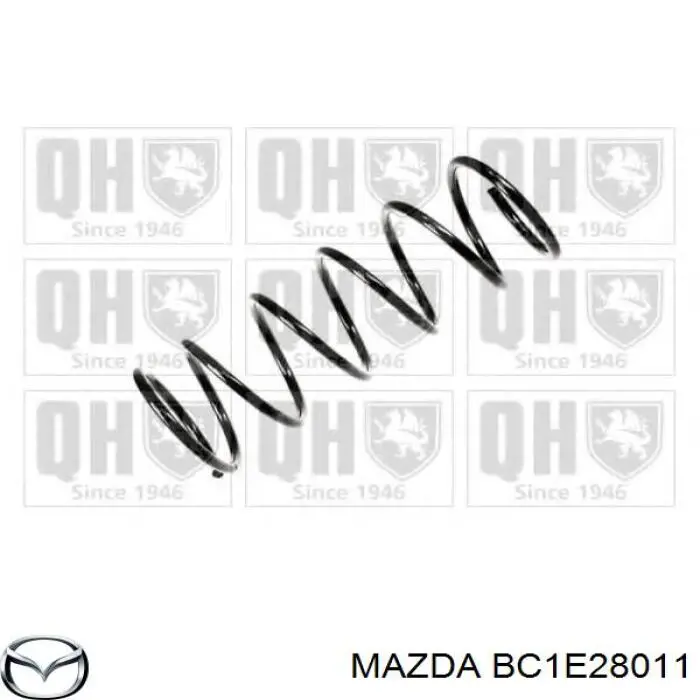 BC1E28011 Mazda muelle de suspensión eje trasero