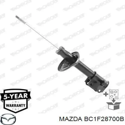 BC1F28700B Mazda amortiguador trasero derecho