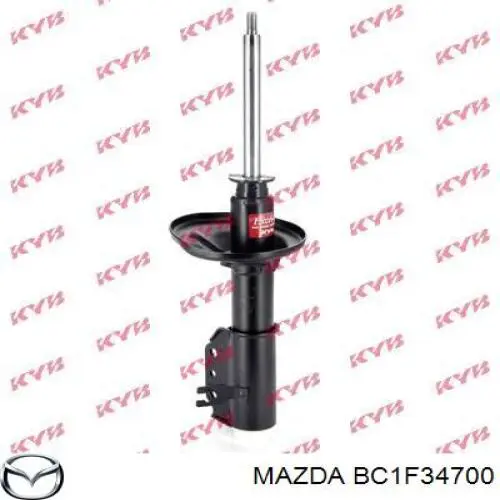 BC1F34700 Mazda amortiguador delantero derecho