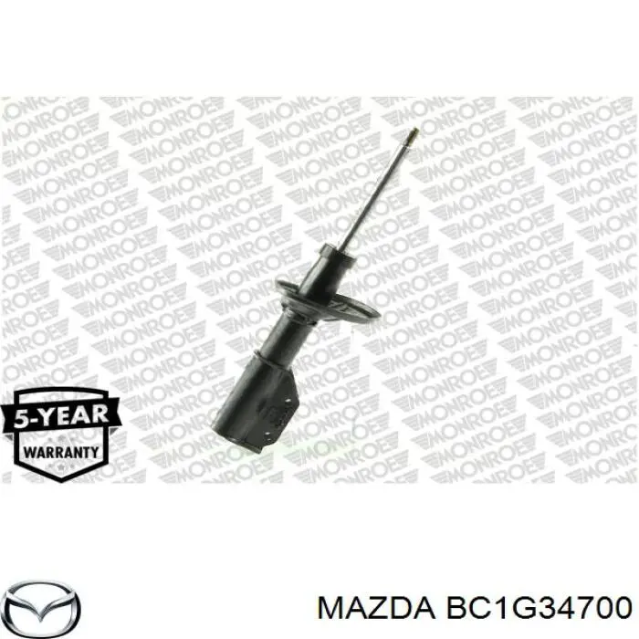 BC1G34700 Mazda amortiguador frontal derecho