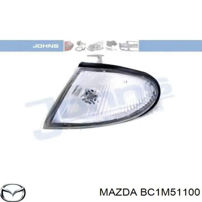 Luz de gálibo delantera izquierda para Mazda 323 (BA)
