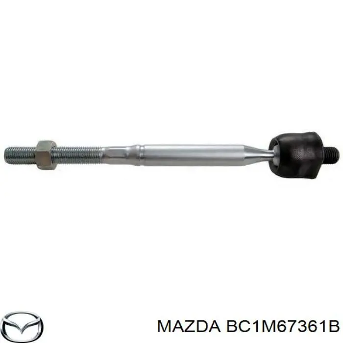 BC6A67361 Mazda mecanismo frontal del limpiaparabrisas derecho