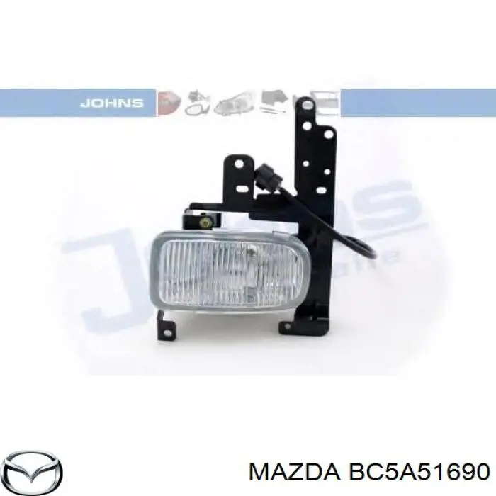 BC5A51690 Mazda luz antiniebla izquierdo