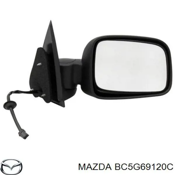 BC5G69120C Mazda espejo retrovisor derecho