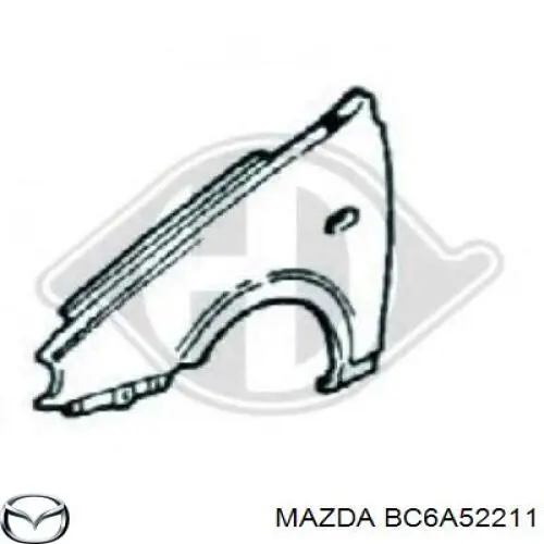 Comprar BC6A52211 Mazda Aleta delantera izquierda