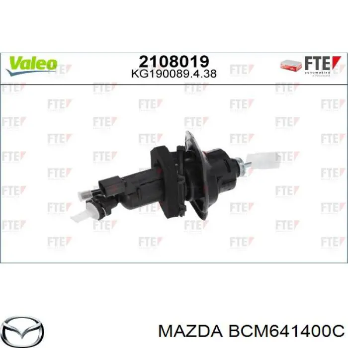 BCM641400C Mazda Cilindro maestro de clutch