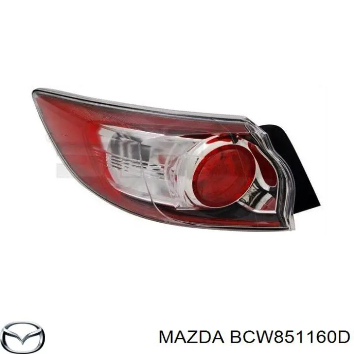 BCW851160D Mazda piloto trasero exterior izquierdo