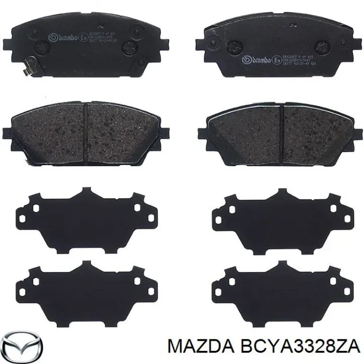Pastillas freno delanteras Mazda BCYA3328ZA precio, desde 49,61 EUR