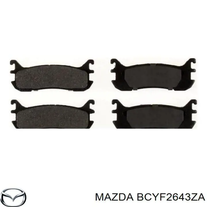 BCYF2643ZA Mazda pastillas de freno traseras